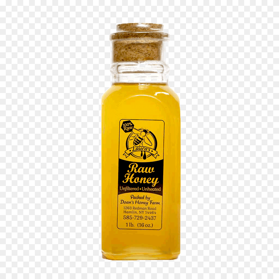 Clover Raw Honey, Food, Bottle, Cosmetics, Perfume Free Png Download
