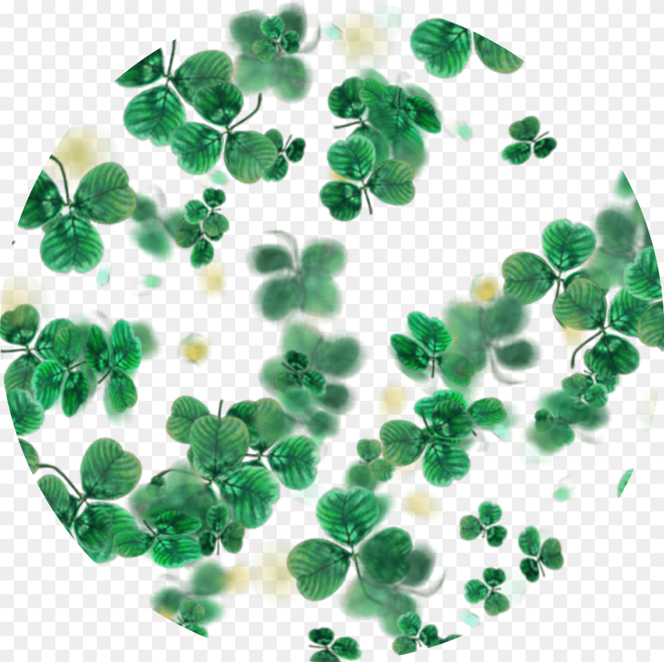 Clovers Green Circle Background Freetoedit Craft, Accessories, Jewelry, Gemstone, Plant Free Png