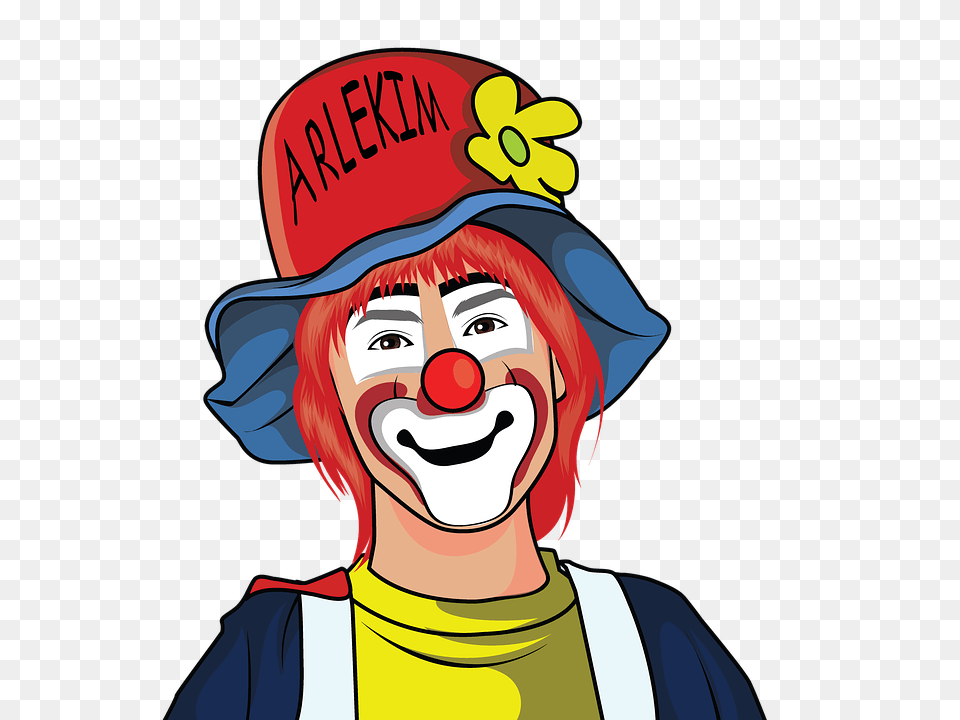 Clown, Performer, Person, Adult, Male Free Png Download