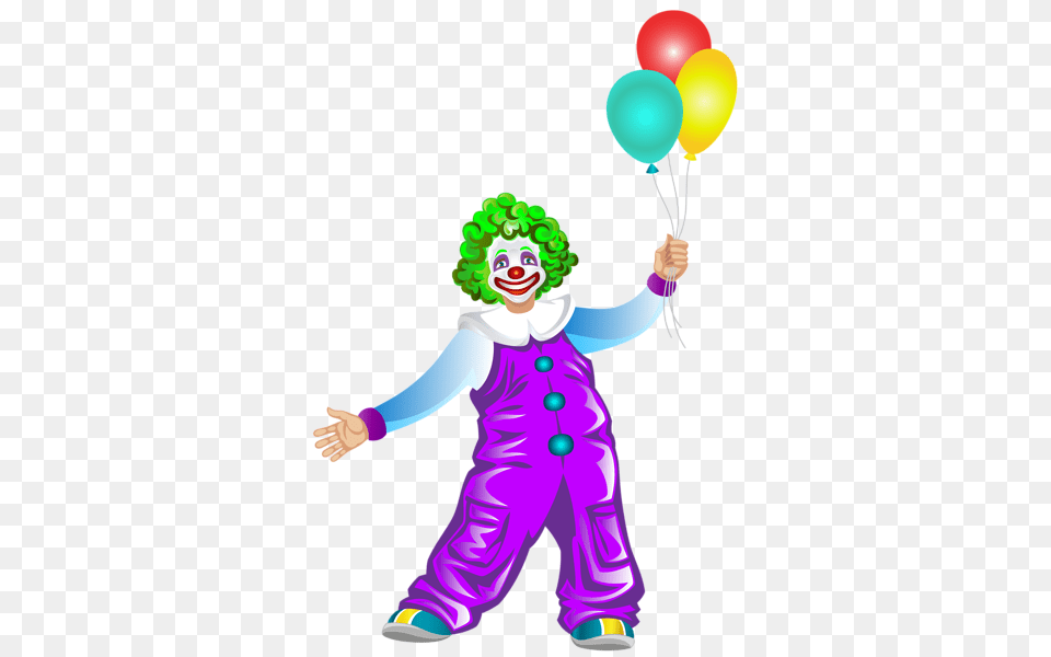 Clown, Baby, Balloon, Person, Performer Free Png