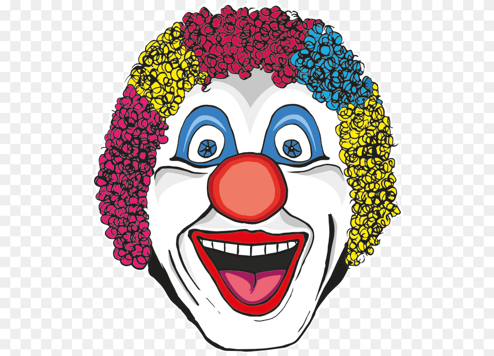 Clown, Performer, Person, Face, Head Free Png