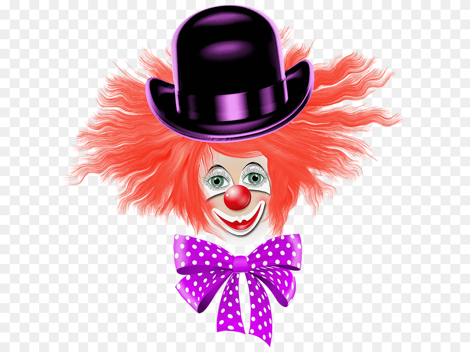 Clown, Performer, Person, Woman, Adult Free Png