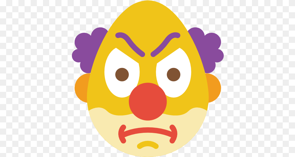 Clown Angry Clown Face Clipart, Egg, Food Png Image
