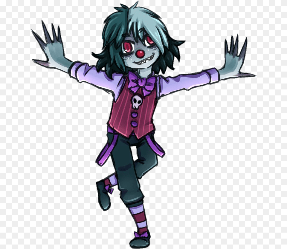 Clown Anime Halloween Cute Colorful Boy Animeboy Acg Cute Anime Halloween Boy, Book, Comics, Publication, Child Png Image