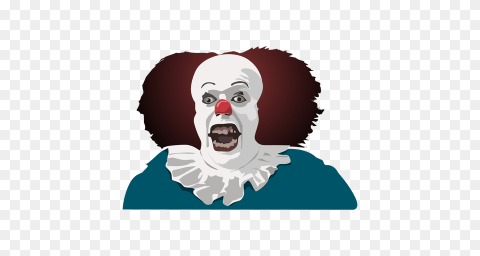 Clown Cartoon, Performer, Person, Baby, Face Png Image