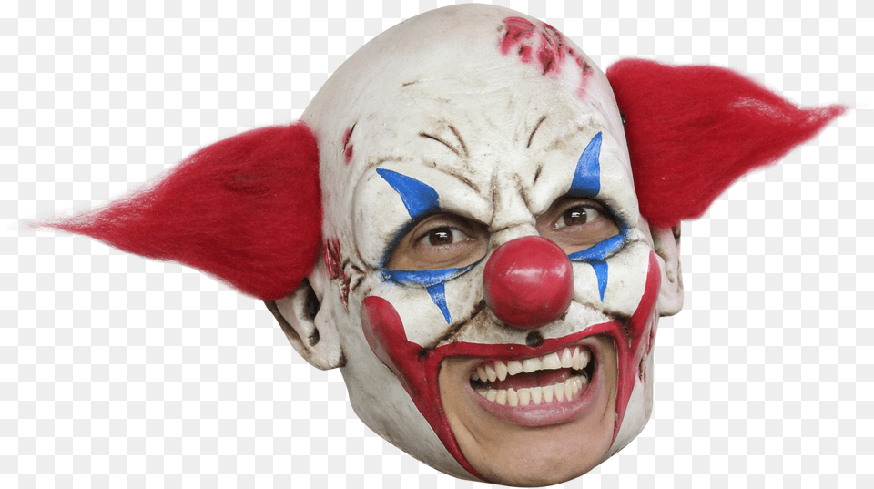 Clown Chin Strap Horror Mask Halloween Chin Clown Mask, Baby, Performer, Person, Face Png
