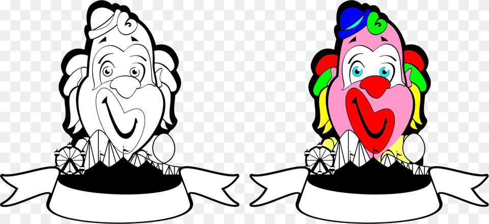 Clown Circus Humour Drawing Download, Performer, Person, Baby Png Image