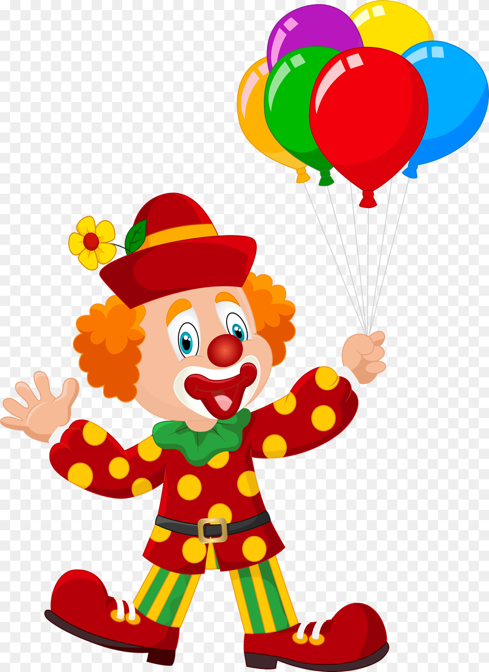 Clown Clipart, Performer, Person, Balloon, Baby Png Image
