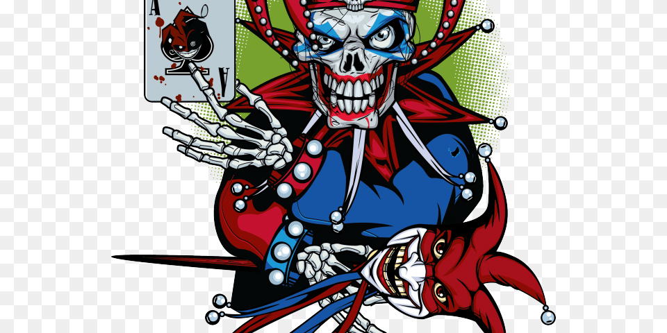 Clown Clipart Evil Jester Evil Jester, Book, Comics, Publication, Art Free Png Download