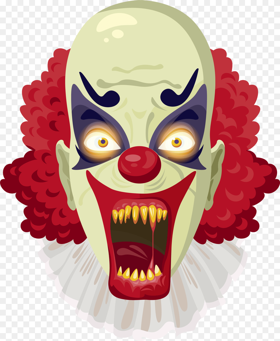 Clown Clipart Face Halloween Clown Clipart, Performer, Person, Baby, Head Png Image