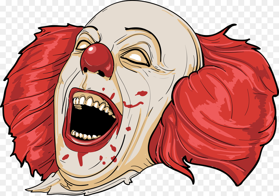 Clown Clipart Mouth Evil Clown Clip Art, Baby, Person, Performer Free Png Download