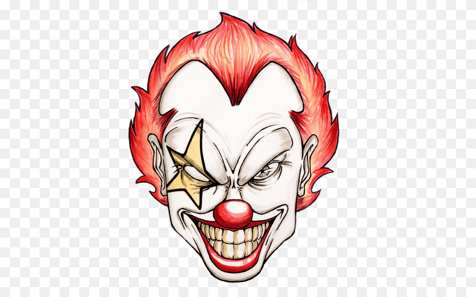 Clown Clipart Scary Clip Art Images, Performer, Person, Face, Head Free Png Download