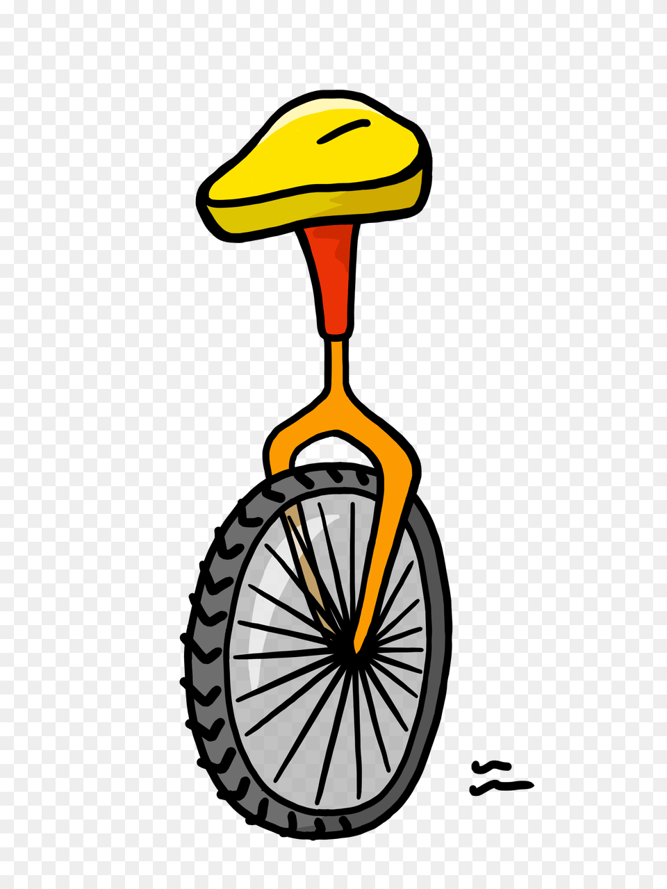 Clown Clipart Unicycle, Wheel, Machine, Spoke, Vehicle Png Image