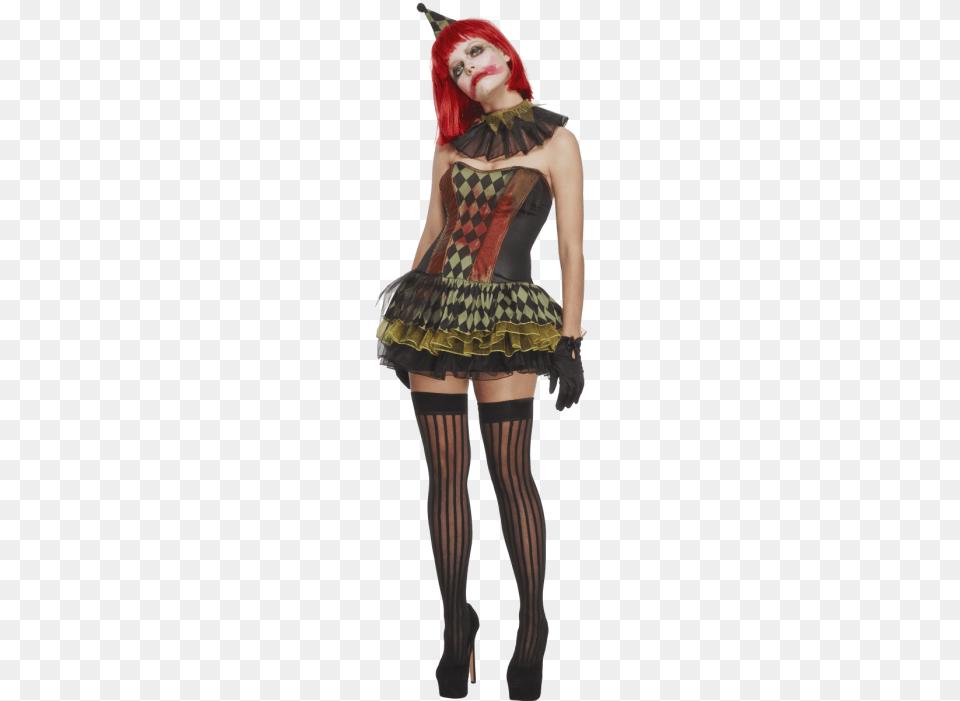 Clown Costumes Women Zombie, Clothing, Person, Costume, Adult Free Png