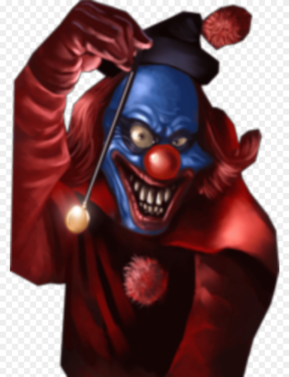 Clown Creep Dark Halloween Darkart Red Ftestickers Scooby Doo Villain Fan Art, Performer, Person Free Png Download