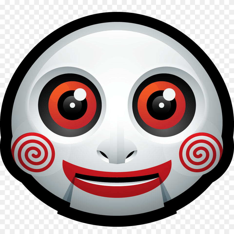 Clown Doll Halloween Jigsaw Mask Monster Saw Icon, Disk Free Png Download