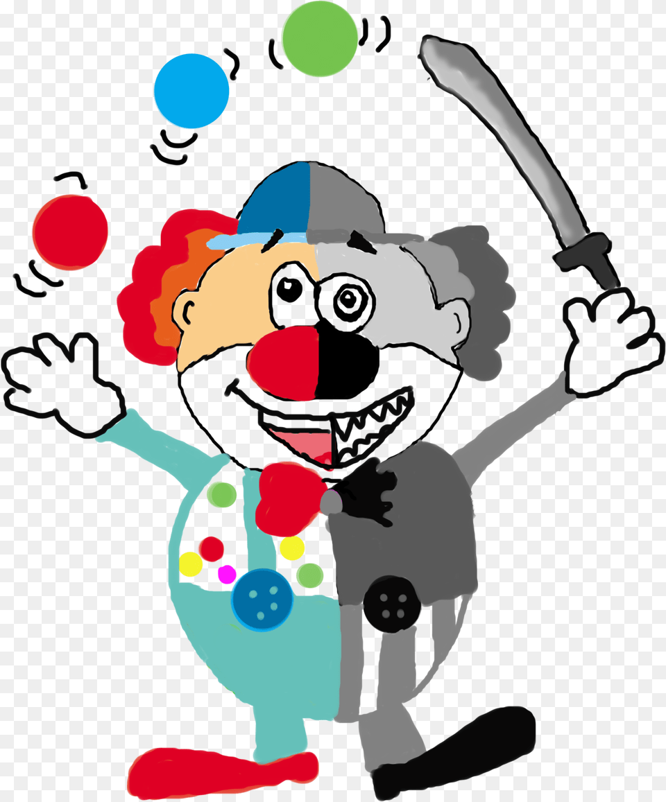 Clown Drawing, People, Person, Baby, Juggling Free Transparent Png