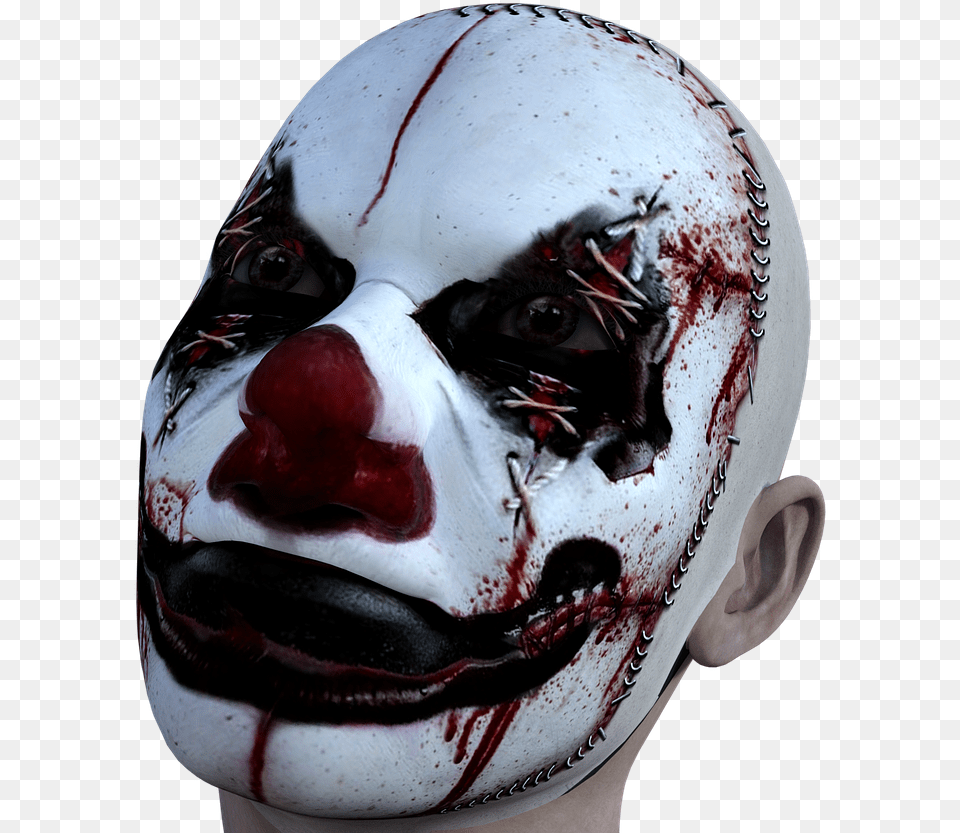 Clown Evil Horror Picture Klaun Straszny, Adult, Male, Man, Person Free Transparent Png