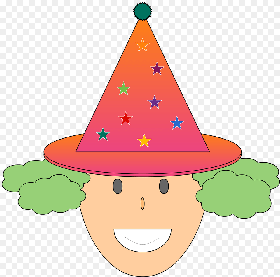 Clown Face Clipart, Clothing, Hat, Head, Person Free Transparent Png