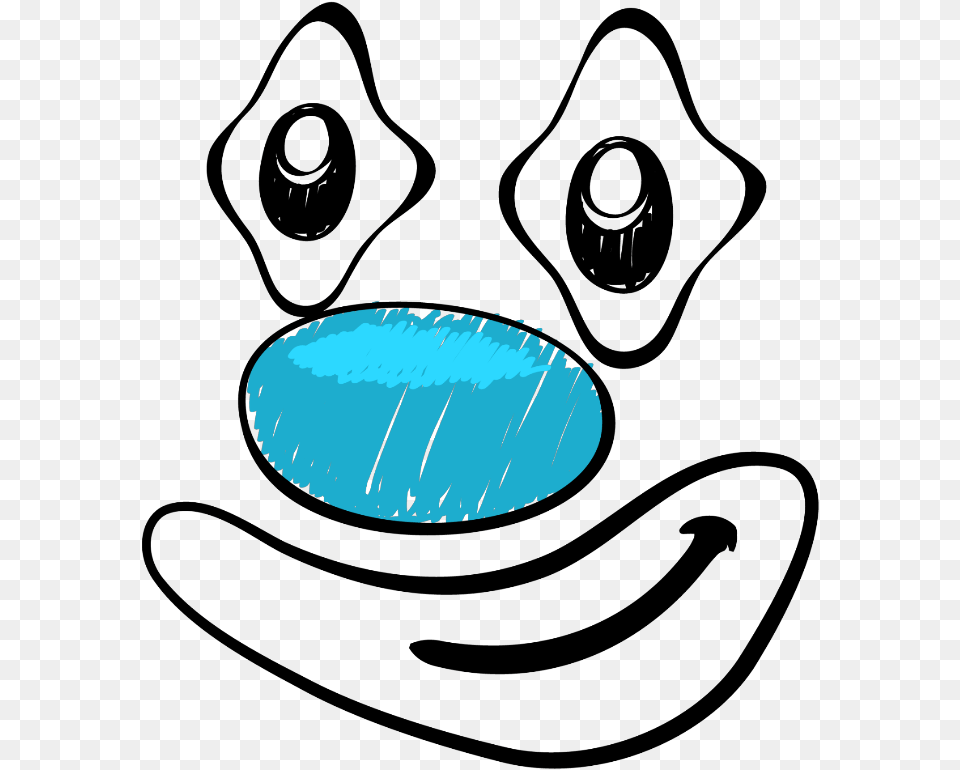 Clown Face Clipart Clown, Turquoise, Oval, Astronomy, Moon Free Transparent Png