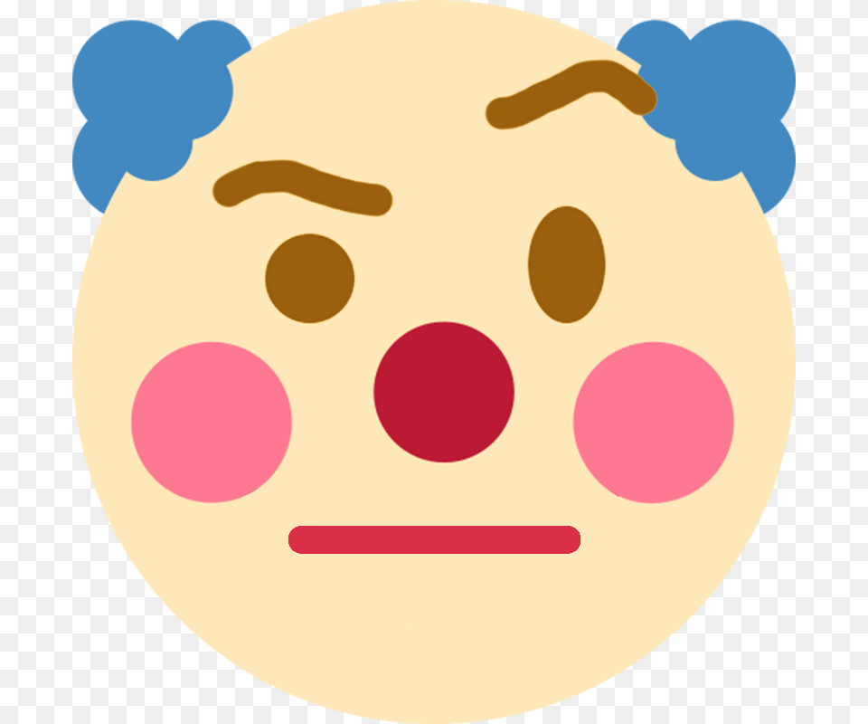 Clown Face Emoji Meaning With Pictures From A To Z Twitter Clown Emoji, Head, Person, Baby, Pattern Free Transparent Png