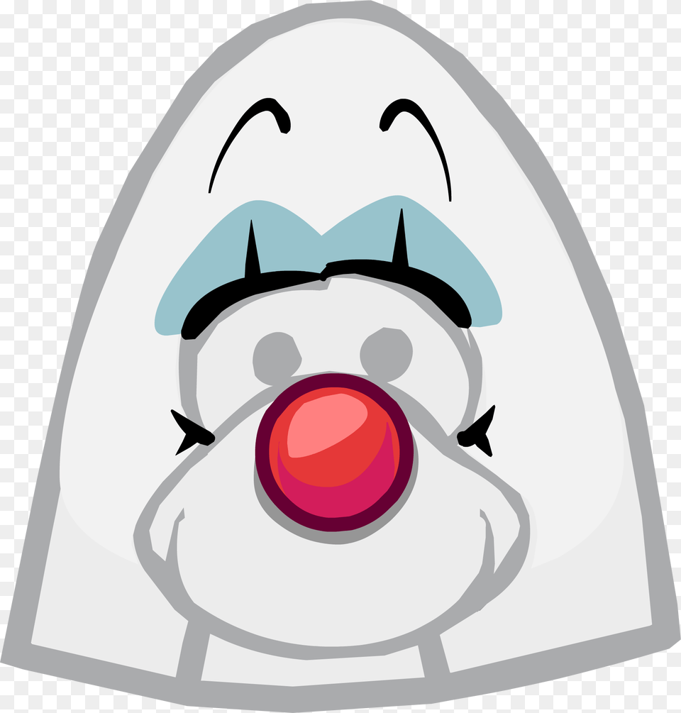 Clown Face Paint Icon Club Penguin Clown Face Paint, Performer, Person, Clothing, Hardhat Png Image