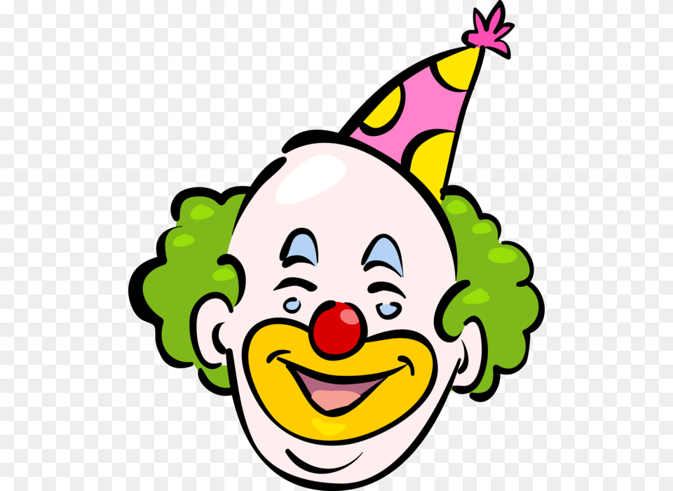 Clown Faces Clipart Clown Head, Clothing, Hat, Performer, Person Free Png Download