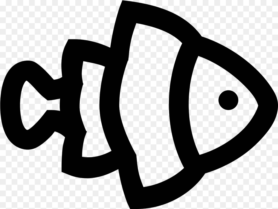 Clown Fish Icon Clownfish Icon, Gray Png Image