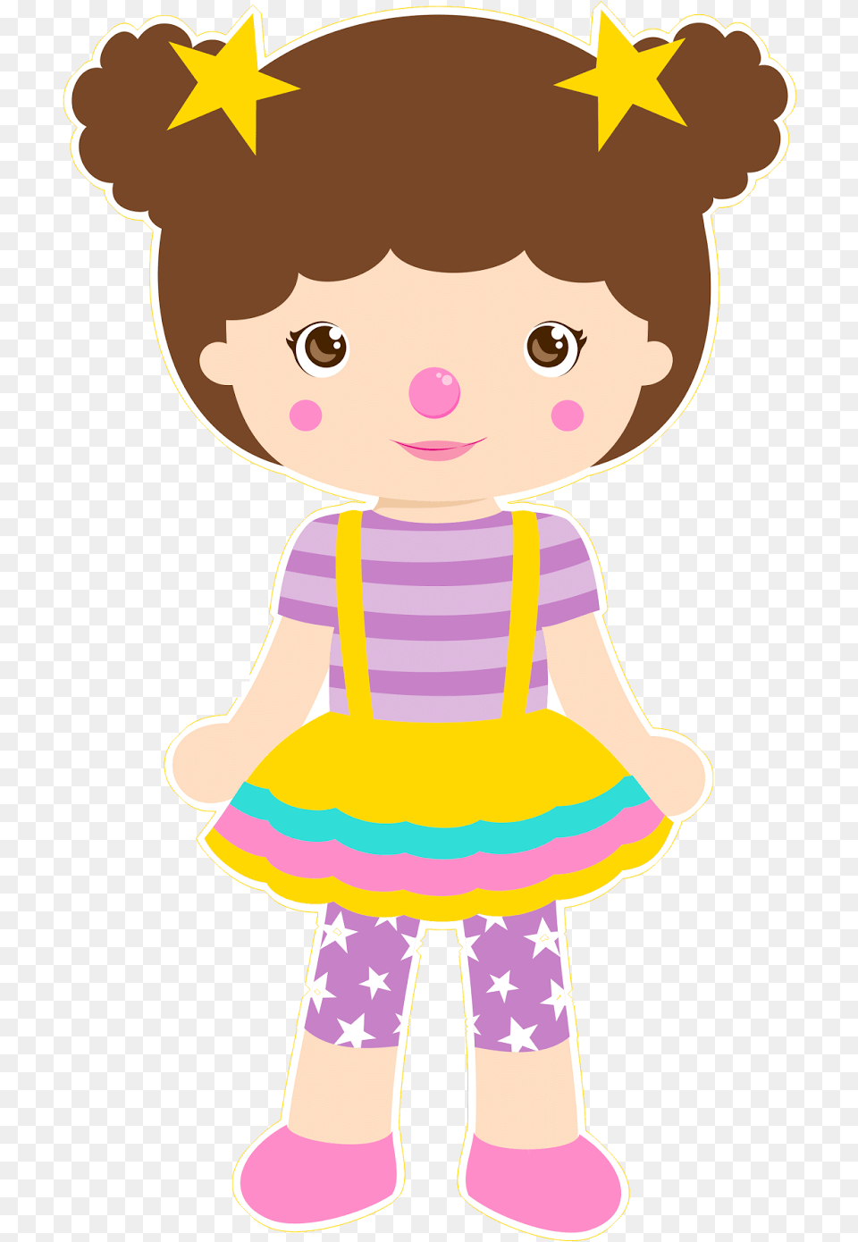 Clown Girl, Baby, Person, Face, Head Free Png