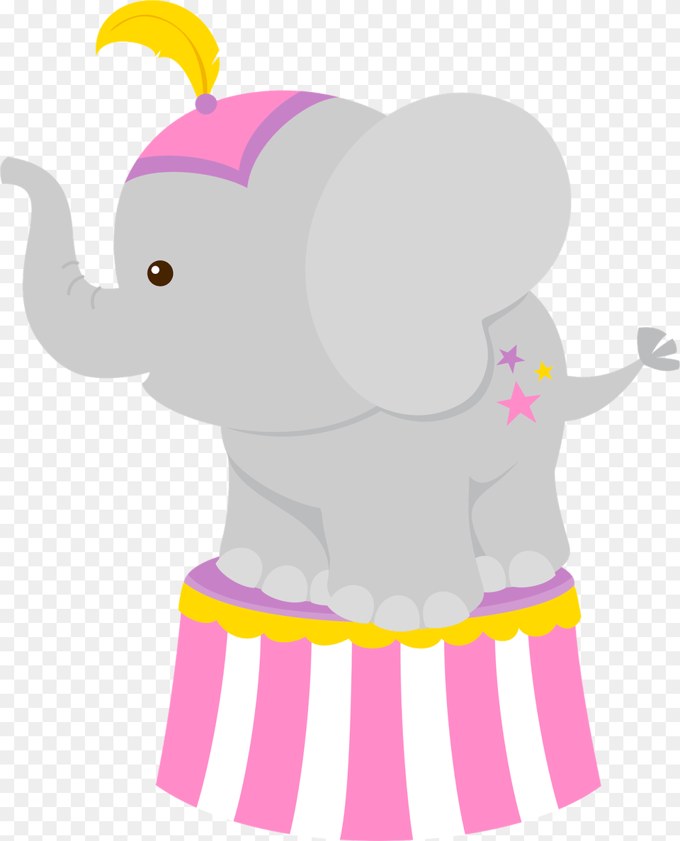 Clown Girls Cumplea Cute Circus Elephant Clipart, Baby, Person Free Png