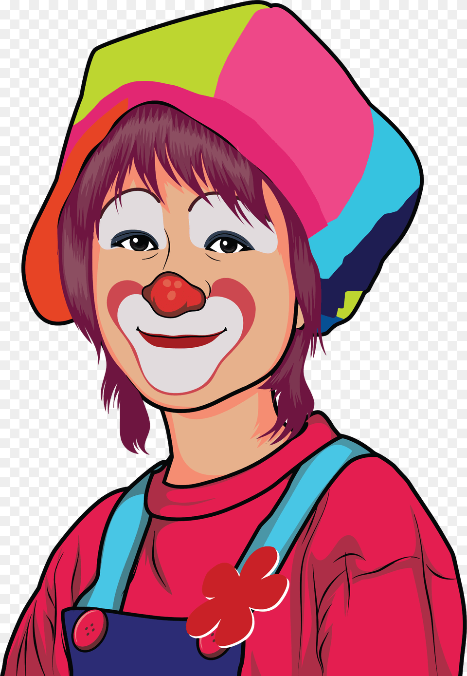 Clown Illustration 8 Clip Arts Clown Face Clipart, Adult, Female, Performer, Person Png Image