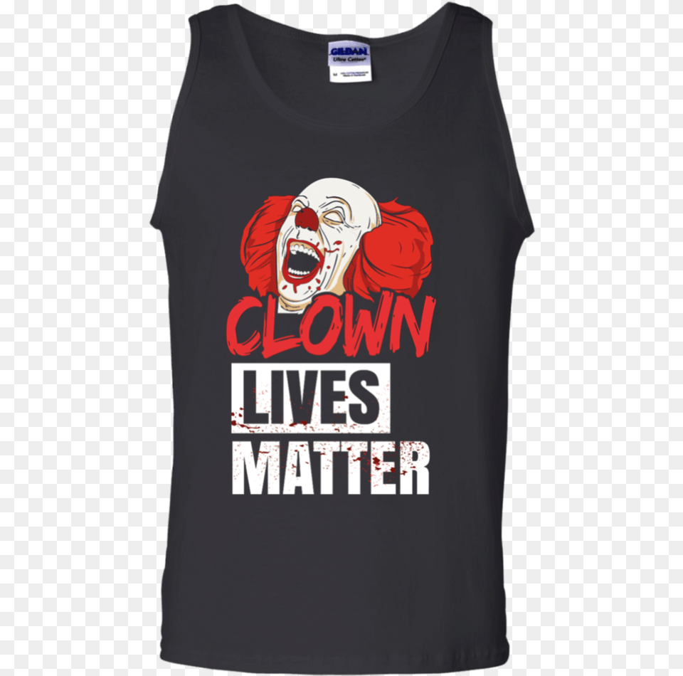 Clown Lives Matter Scary Clowns Tank Top New Wave Tee Sleeveless Shirt, Clothing, T-shirt, Tank Top, Face Free Transparent Png