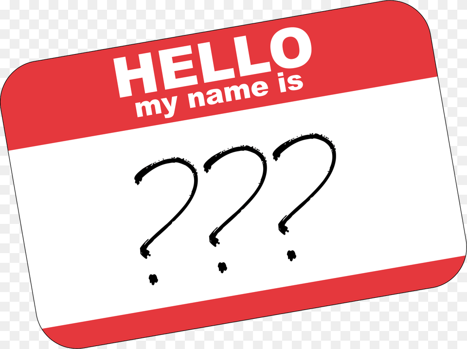 Clown Name Tag Hello My Name, Text Free Png