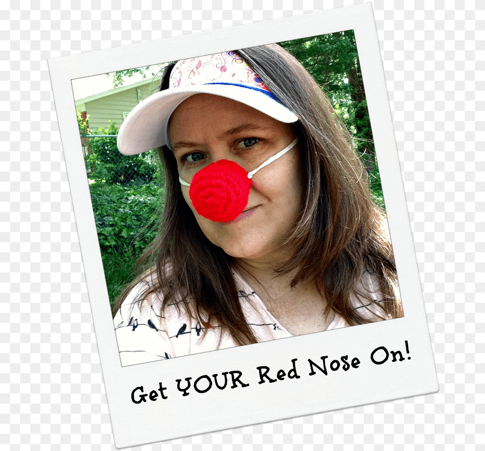 Clown Nose Girl, Accessories, Hat, Glasses, Person Png Image