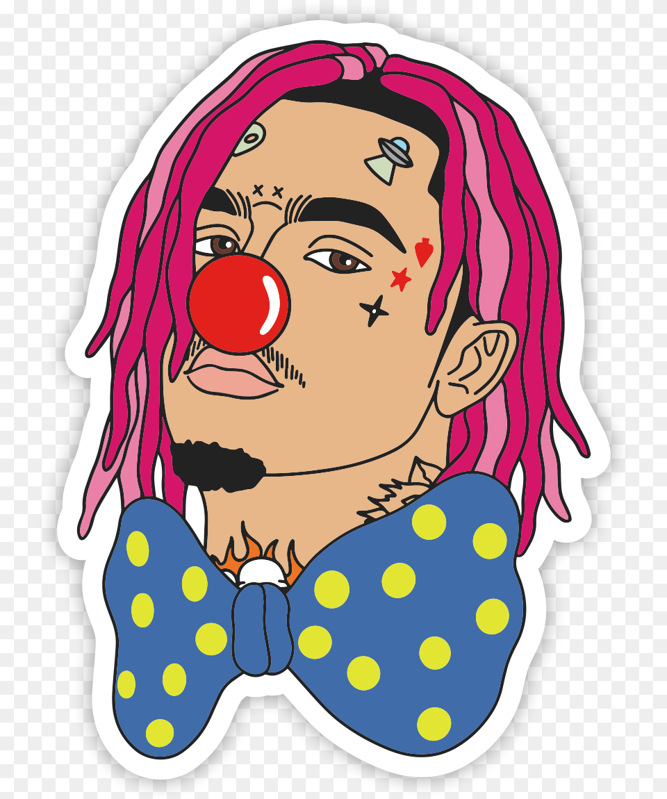 Clown Nose Lil Pump Sticker, Baby, Person, Performer, Face Free Png