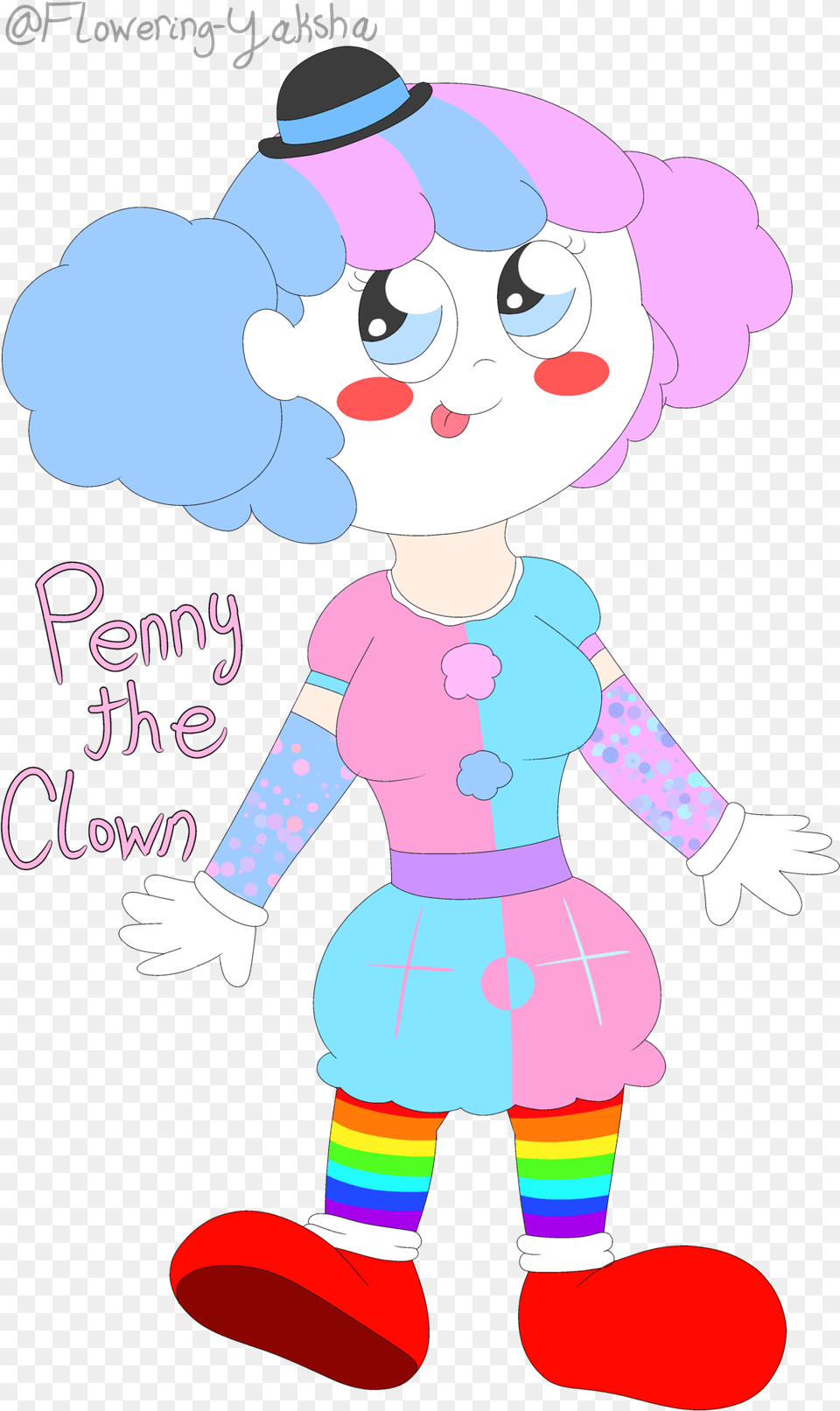 Clown Oc Original Character Penny Penny The Clown Cute Cartoon, Baby, Person, Performer, Face Png