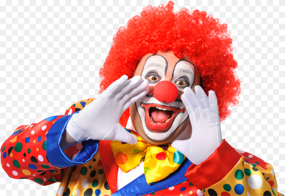 Clown Red Nose Clown, Clothing, Glove, Performer, Person Free Png Download