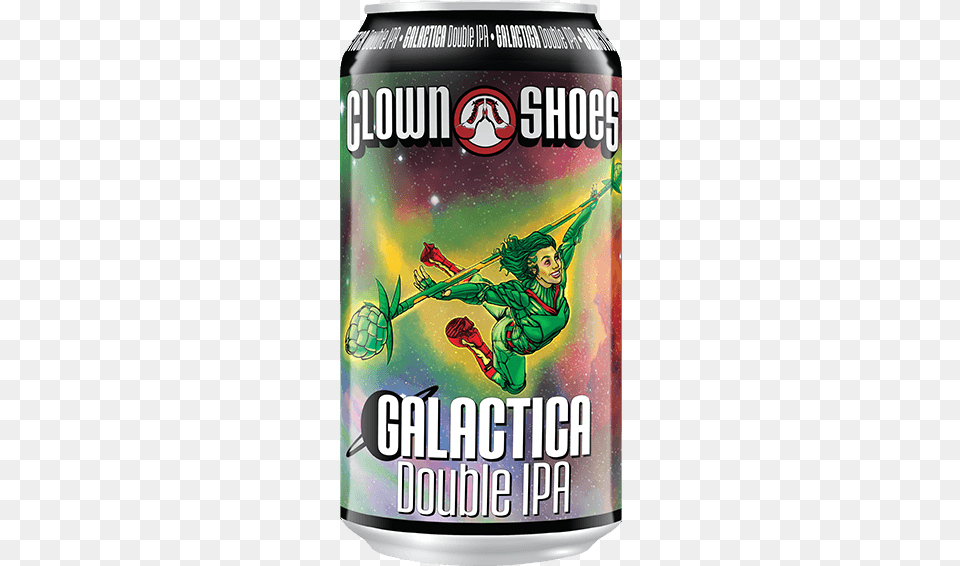 Clown Shoes Galactica, Alcohol, Beer, Beverage, Tin Png Image