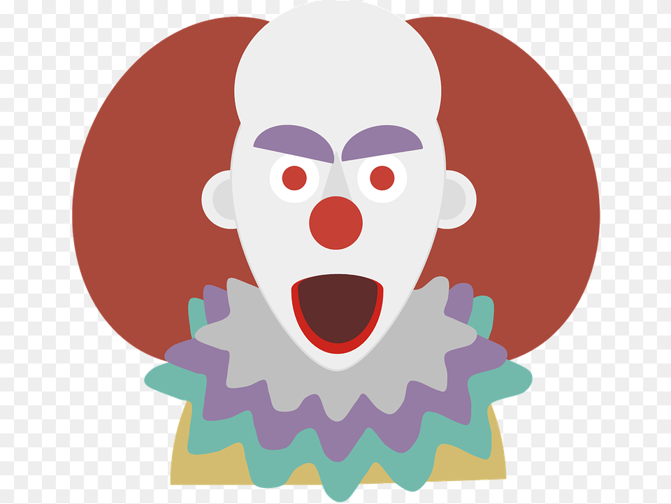 Clown Terror Halloween Chilling Look Monster Clown Cartoon, Performer, Person, Baby, Face Free Png