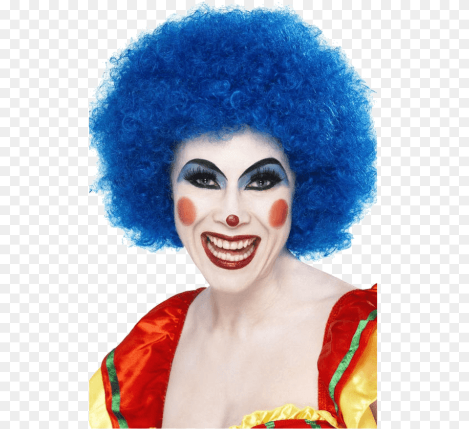 Clown Wig Blue Clown Wig, Adult, Wedding, Person, Woman Free Transparent Png