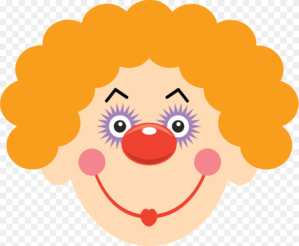 Clown Wig Clipart, Performer, Person, Face, Head Png Image