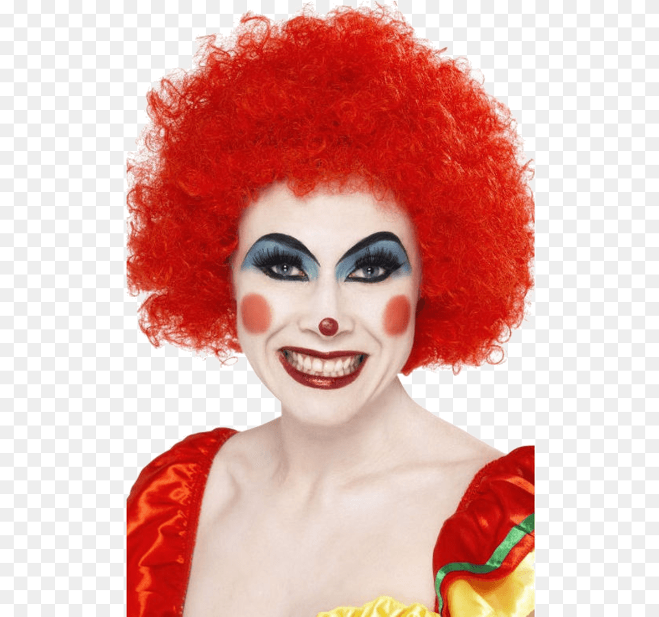 Clown Wig Clown Wig Red, Adult, Wedding, Person, Woman Free Transparent Png