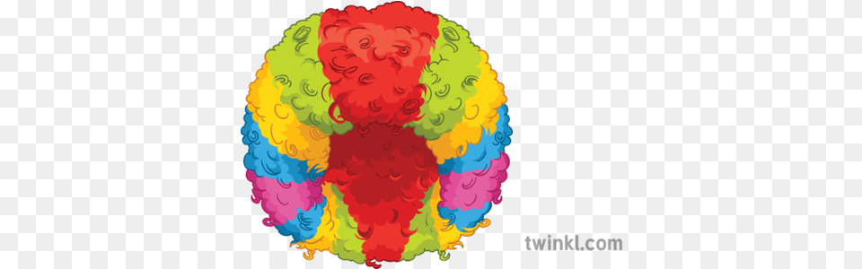 Clown Wig Fasching Carnival German Secondary Illustration Circle, Art, Graphics, Painting, Pattern Png
