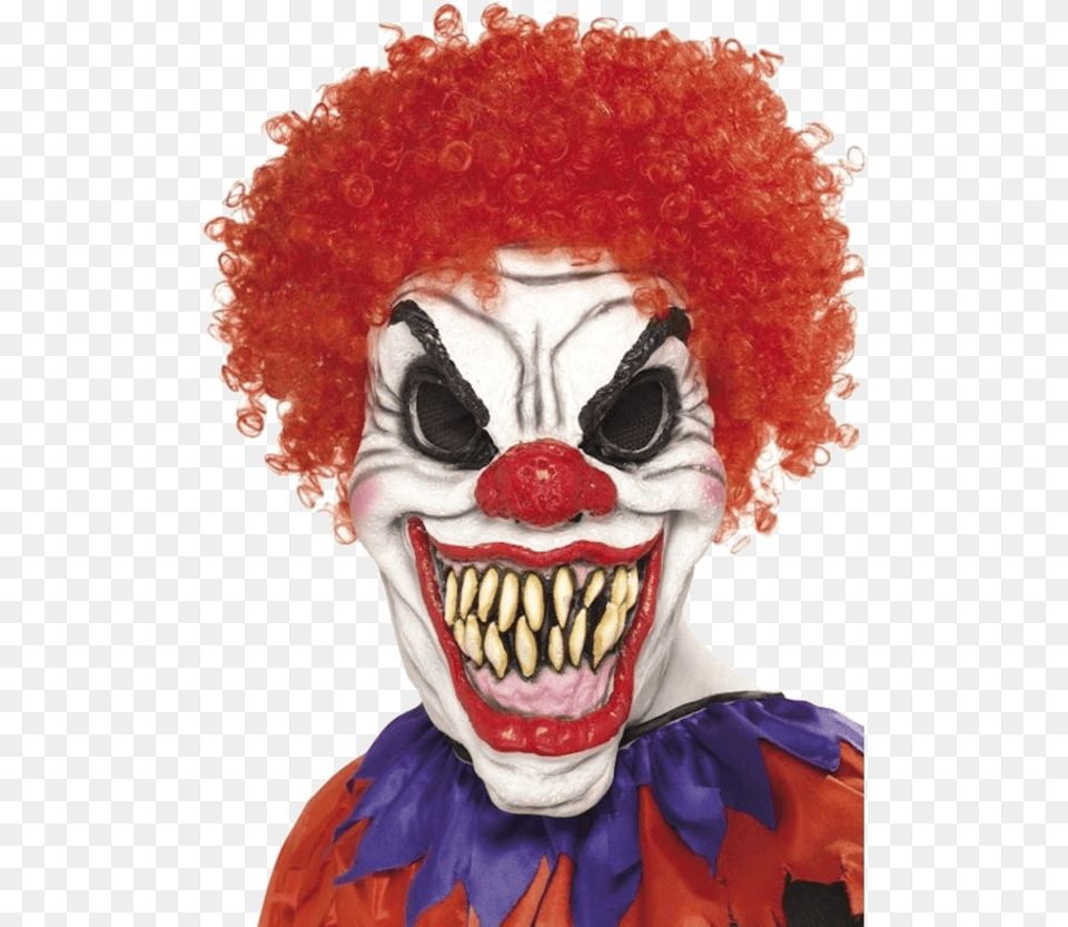 Clown With Big Teeth, Adult, Female, Performer, Person Free Png Download