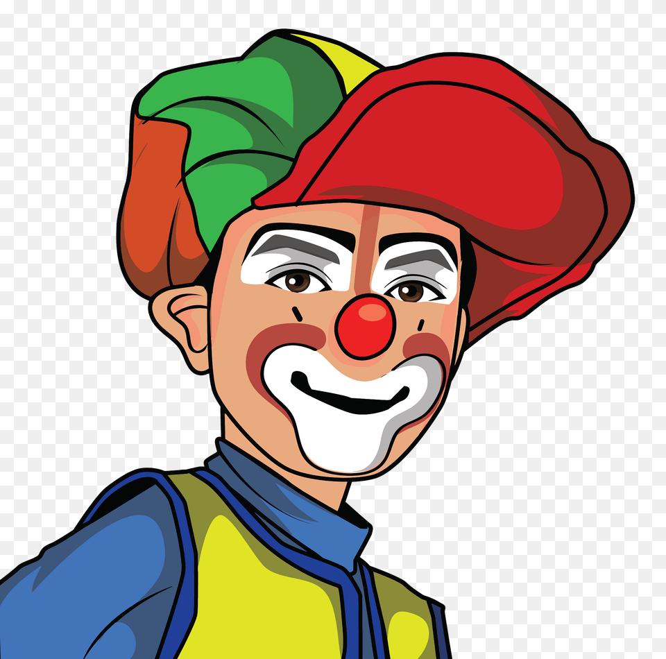 Clown With Oversized Cap, Baby, Performer, Person, Face Png