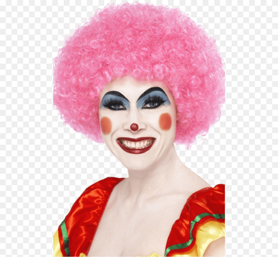 Clown With Pink Hair, Adult, Person, Woman, Female Png