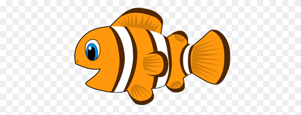 Clownfish Clipart Animated, Amphiprion, Animal, Fish, Sea Life Png Image