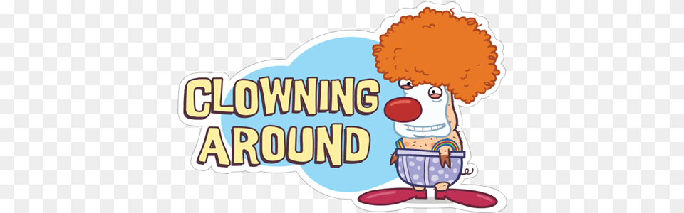 Clowning Around Clown Almost Naked Animals, Baby, Person, Performer, Food Free Png Download