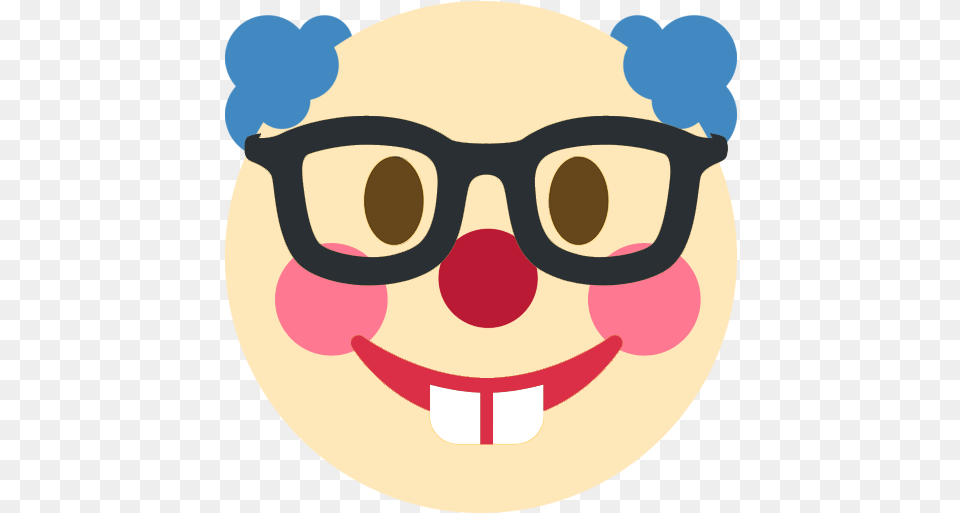 Clownnerd Discord Nerd Emoji, Accessories, Glasses, Baby, Person Free Png