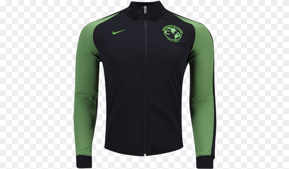 Club America N98 Green Track Jacket Jacket, Clothing, Coat, Fleece, Long Sleeve Png Image